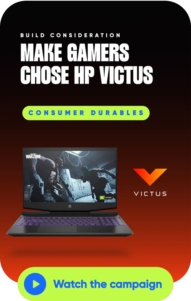 HP Victus case study: MAKE GAMERS CHOSE HP VICTUS