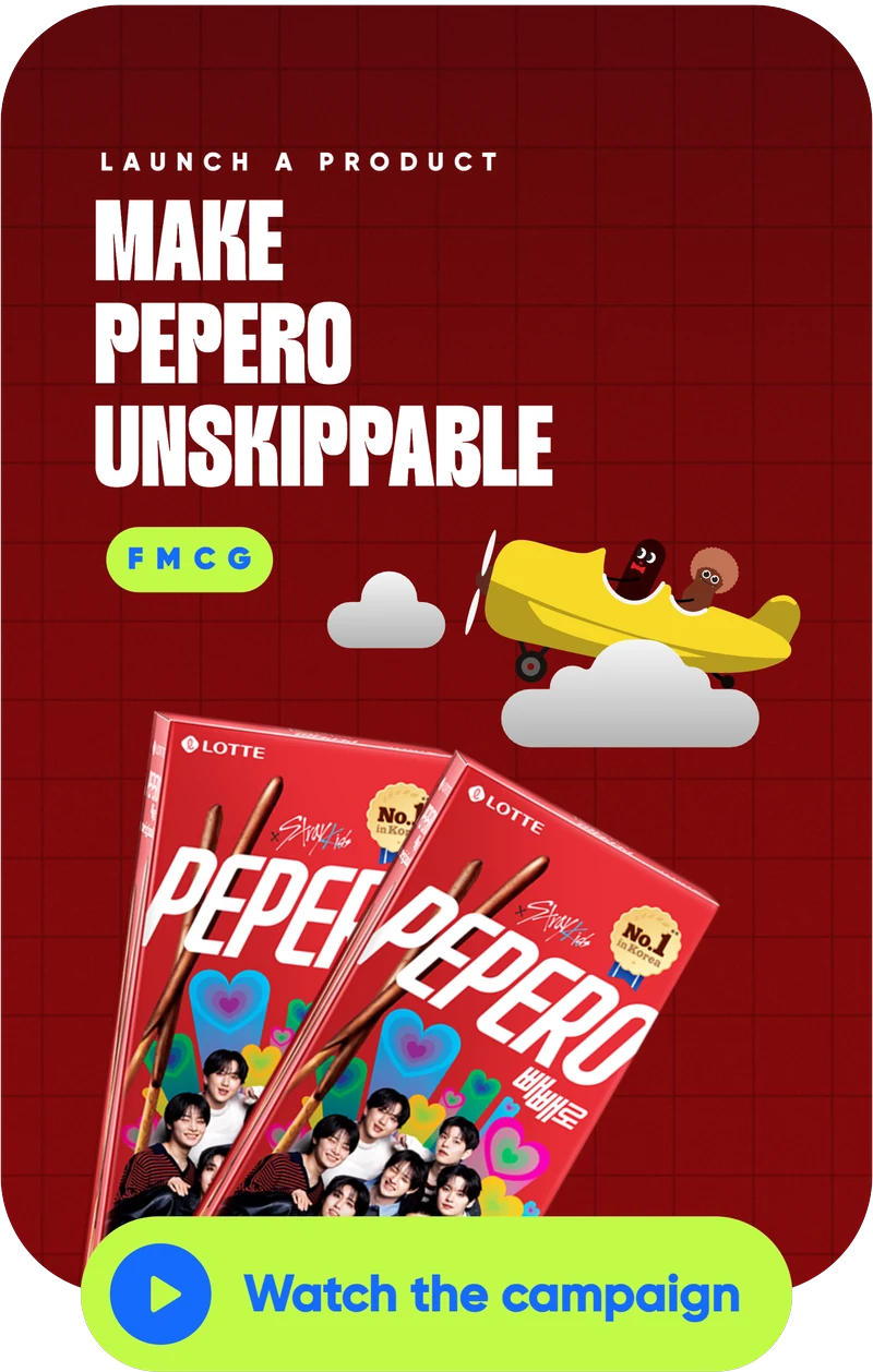 Lotte Pepero case study: MAKE PEPERO UNSKIPPABLE