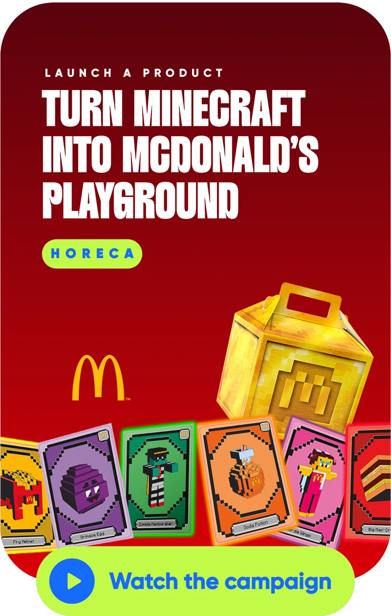 McDonald’s case study: TURN MINECRAFT INTO MCDONALD’S PLAYGROUND
