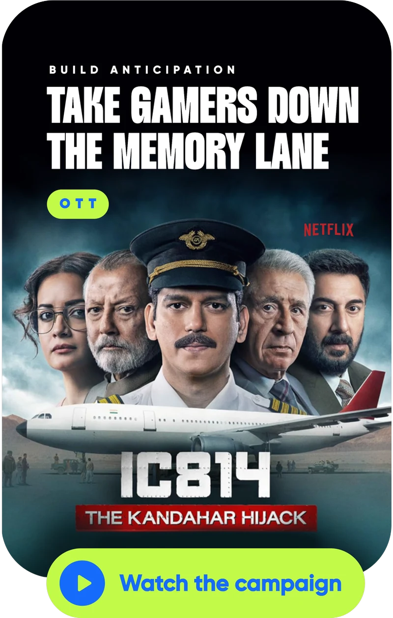 Netflix IC 814 case study: Take gamers down the memory lane
