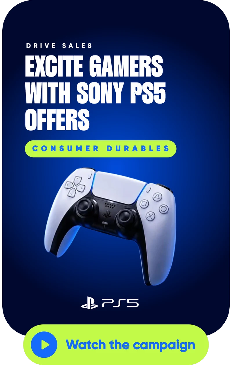 Sony PS5 case study: Excite gamers with Sony PS5 offers