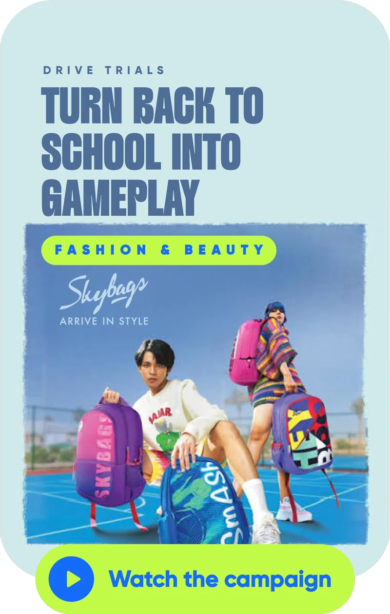VIP Skybags case study: TURN BACK TO SCHOOL INTO GAMEPLAY